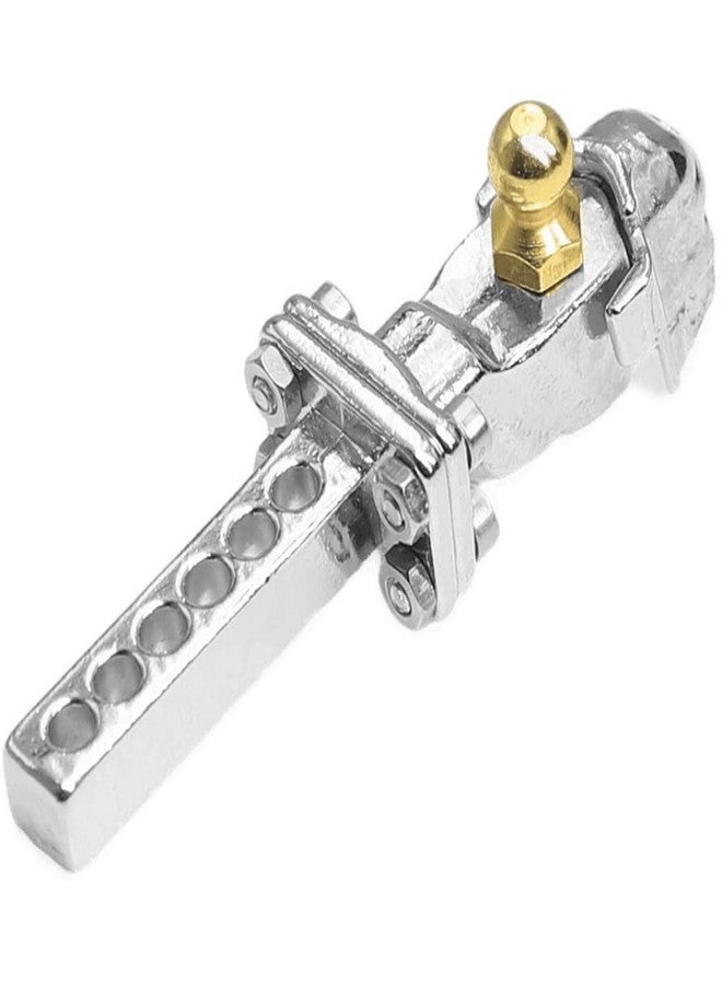 BONRI خطاف سحب مقطورة معدني من Share Goo متوافق مع Traxxas TRX-4 90046 90047 SCX10 RC4WD D90 1/10 RC Crawler Car Rear Bumper Hook (فضي) - Image 3